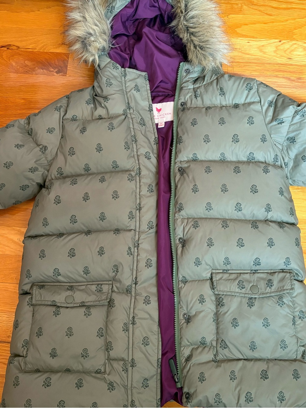Pink Chicken New York Girls' Puffer Coat Size 10